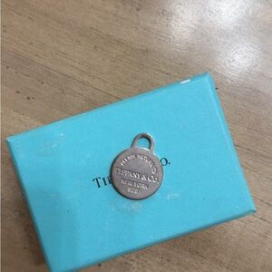 Tiffany & Co. Silver Round Tag Charm